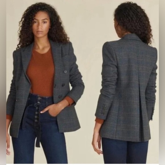 Veronica Beard Yareli Dickey Jacket in Navy Multi - Picture 3 of 9